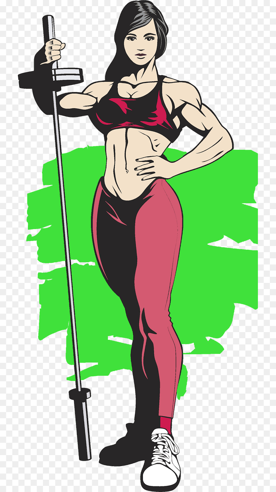 Femme De Remise En Forme，Haltère PNG