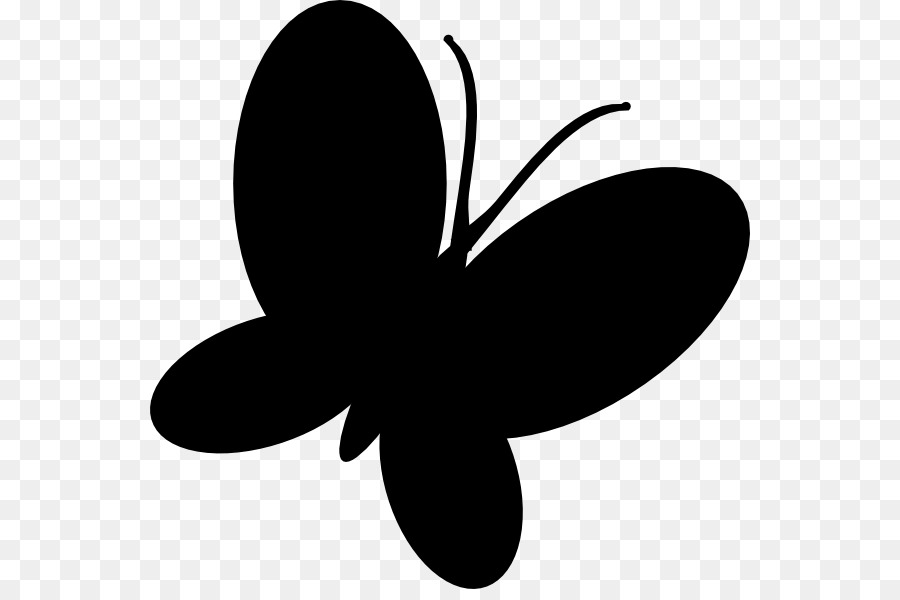 Silhouette，Papillon PNG