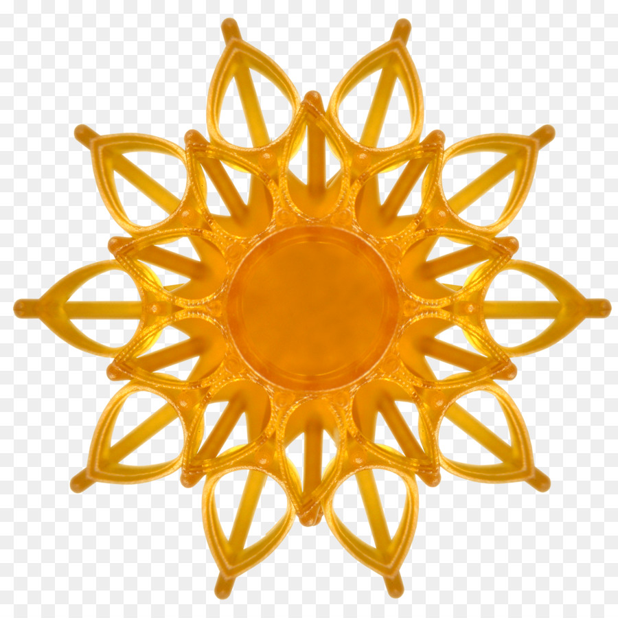 Mandala Jaune，Modèle PNG