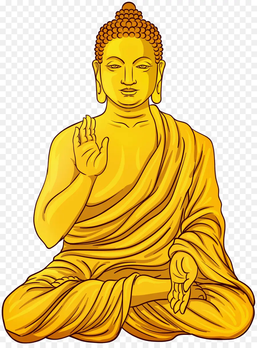 Bouddha，Bouddha D'or PNG