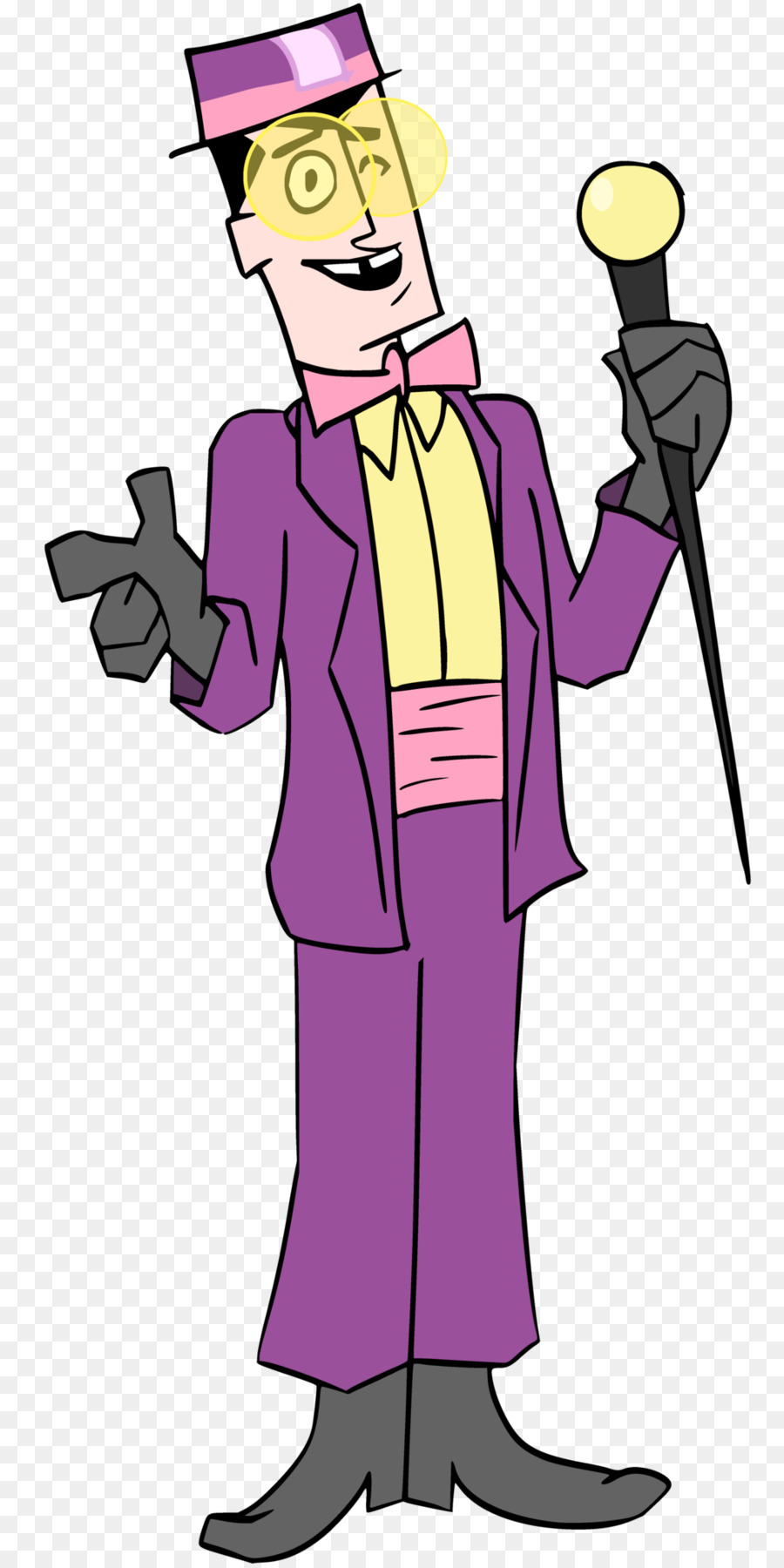 Homme En Costume Violet，Chapeau PNG