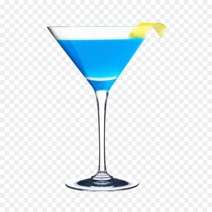 Cocktail Bleu，Verre à Martini PNG