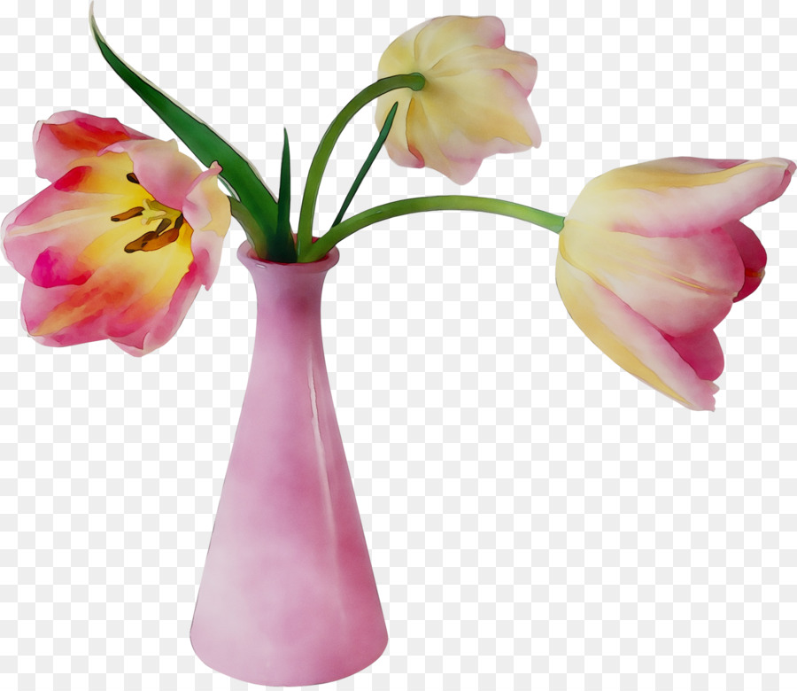 Tulipes Rouges Dans Un Vase，Tulipes PNG