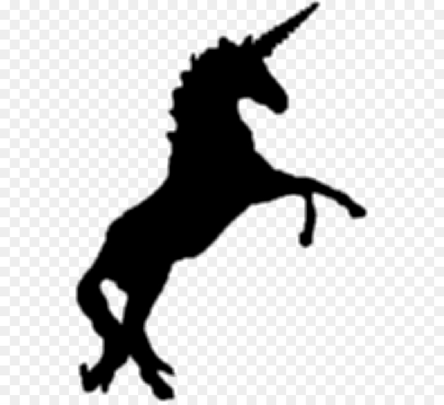 Silhouette De Licorne，Licorne PNG