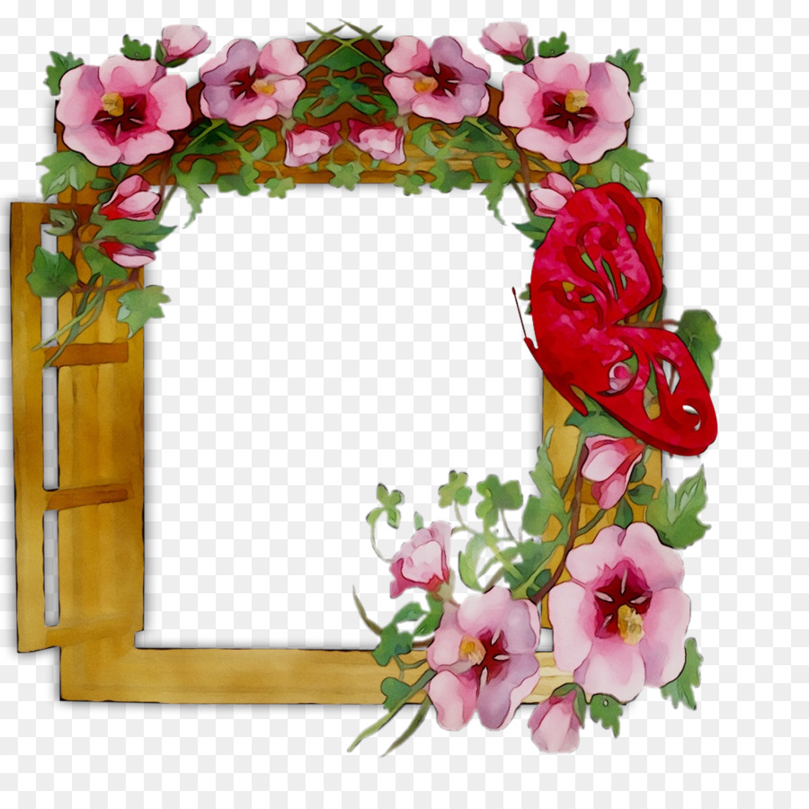 Fenêtre Décorative，Fleurs PNG