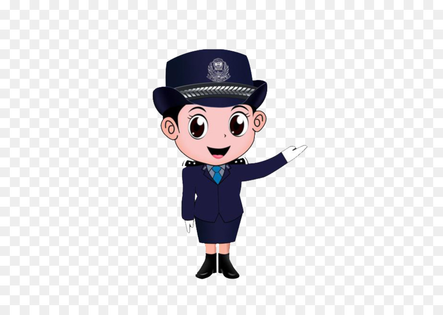 Officier De Police De Dessin Animé，Uniforme PNG