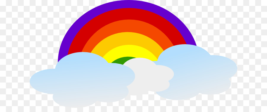 Arc En Ciel Et Nuages，Arc En Ciel PNG