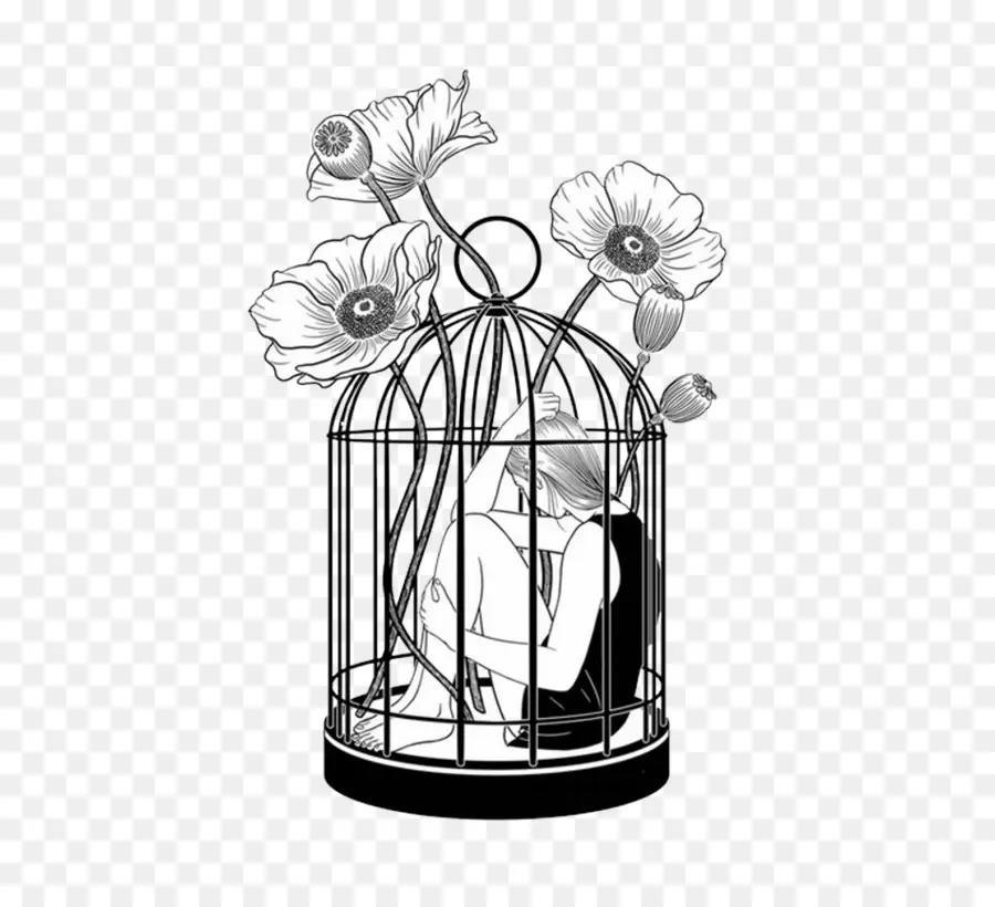 Fille En Cage，Cage PNG