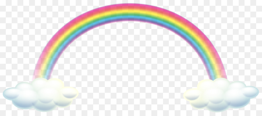 Arc En Ciel Et Nuages，Arc En Ciel PNG