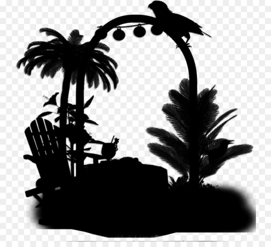Les Palmiers，Silhouette PNG