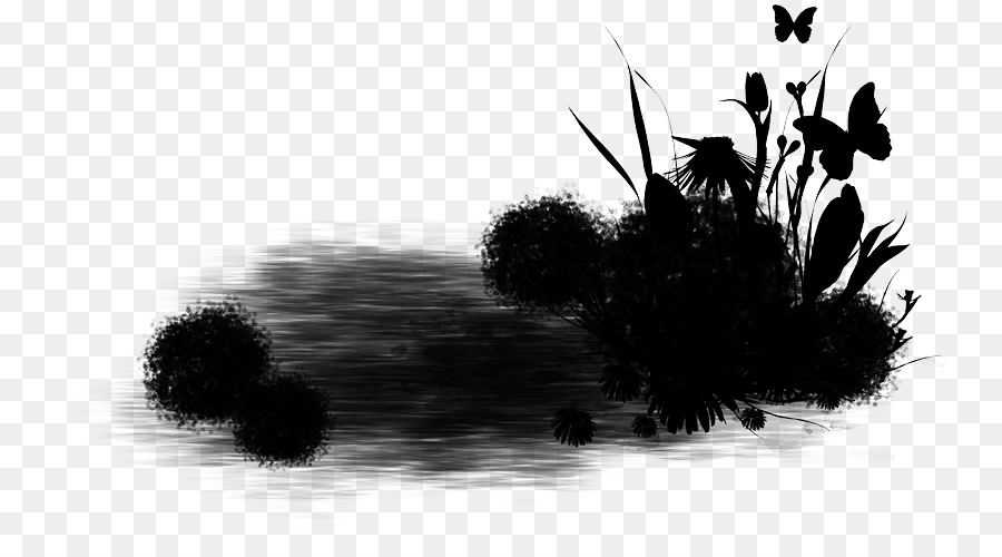 Silhouettes Naturelles，Plantes PNG