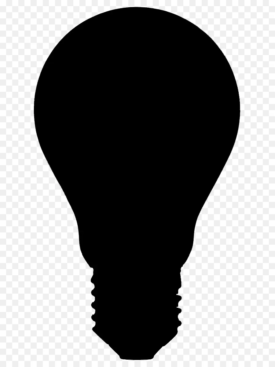 Ampoule Silhouette，Noir PNG