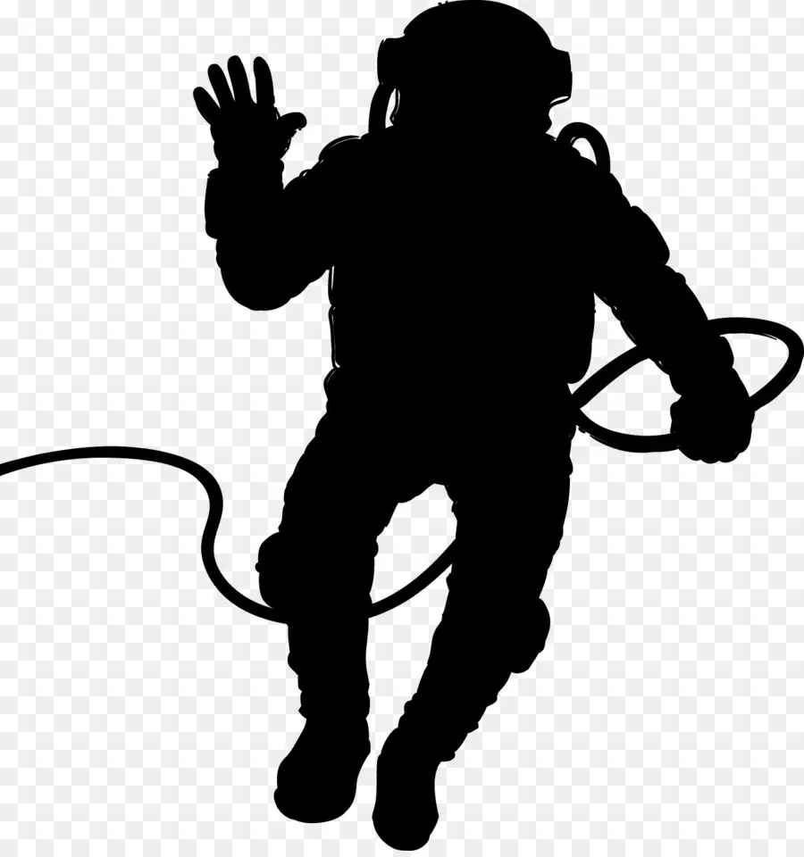 Silhouette D'astronaute，Espace PNG