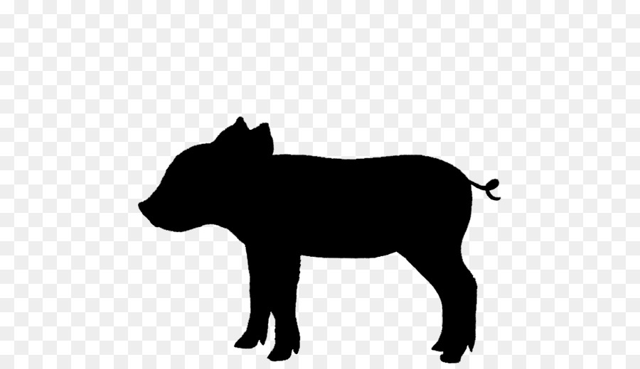 Silhouette De Cochon，Ferme PNG