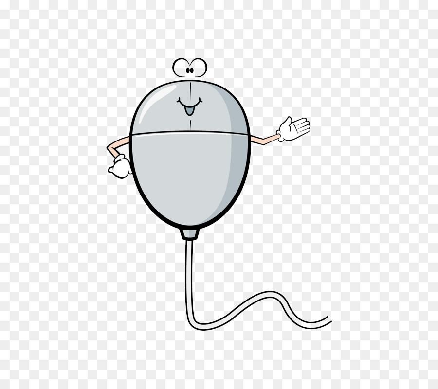 Souris D'ordinateur De Dessin Animé，Souriant PNG