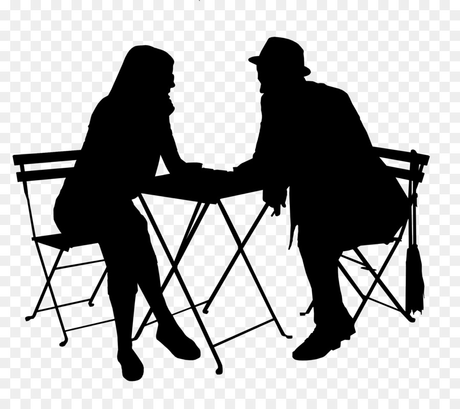 Couples à Table，Conversation PNG