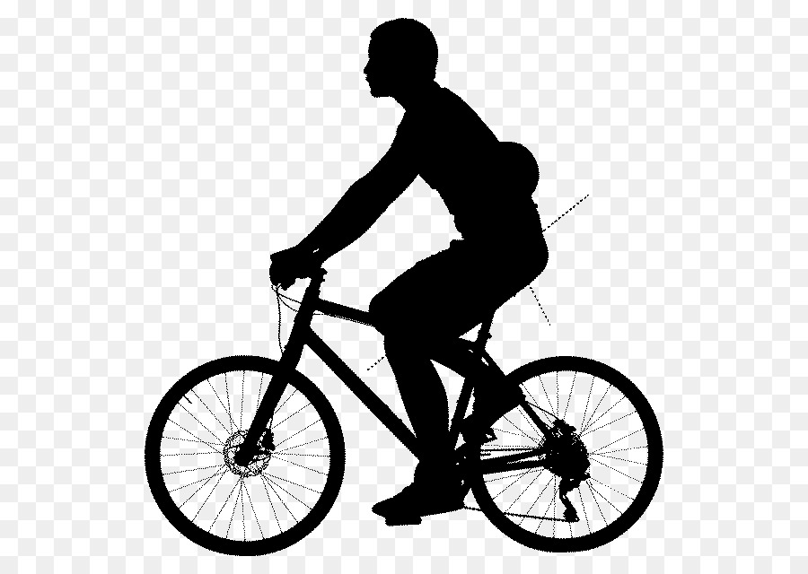 Silhouette Cycliste，Vélo PNG