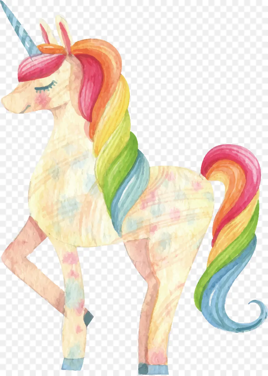 Licorne Arc En Ciel，Mythique PNG