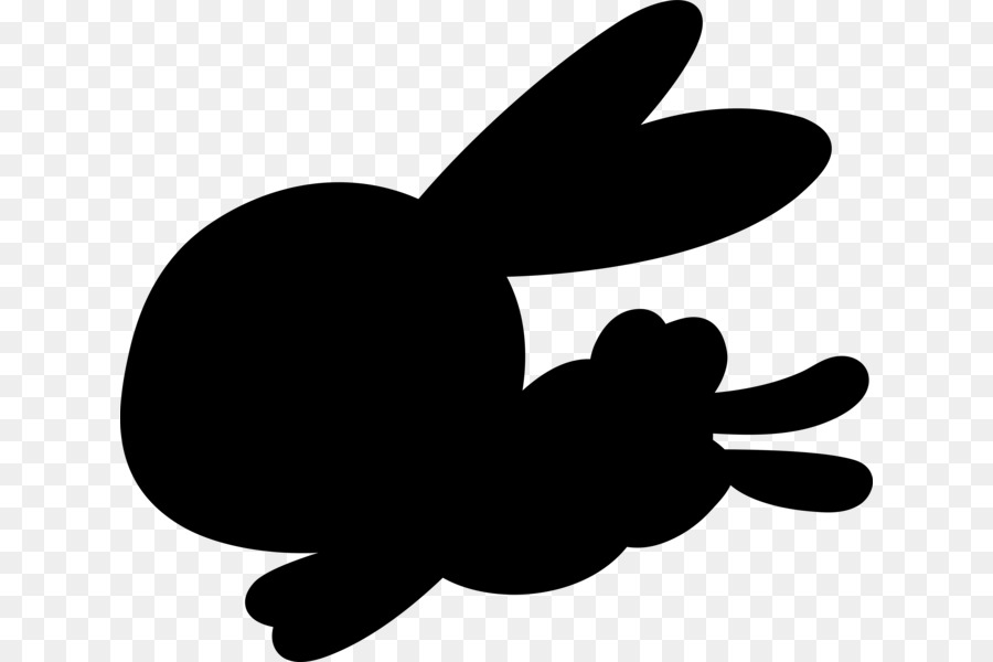 Silhouette De Lapin，Lapin PNG