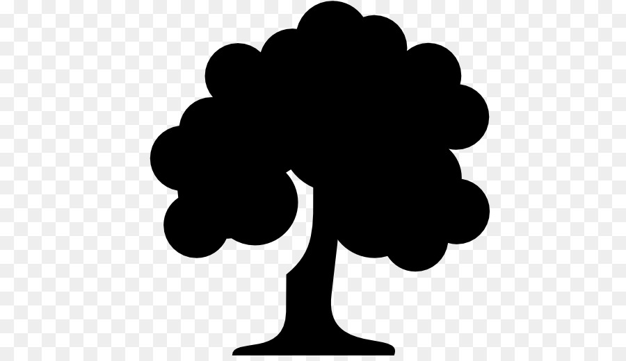 Silhouette D'arbre，Usine PNG