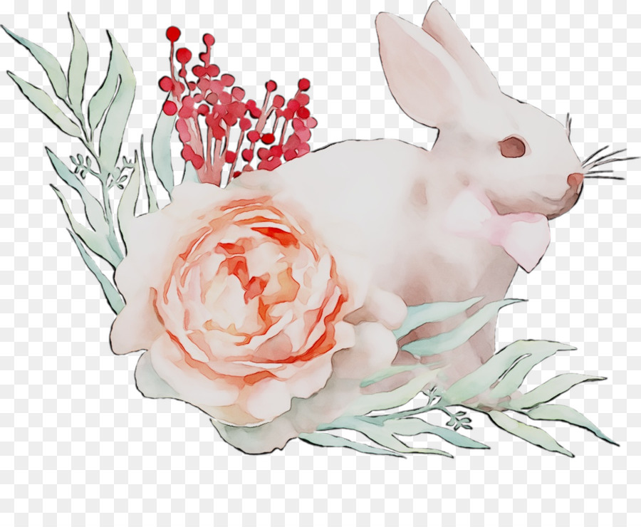 Lapin Blanc，Fleurs PNG