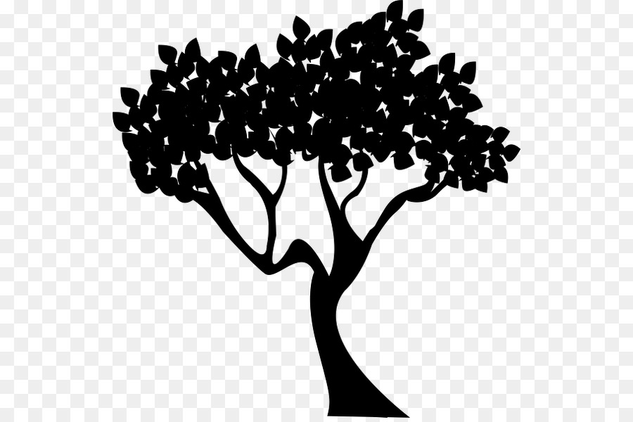 Silhouette D'arbre，Usine PNG