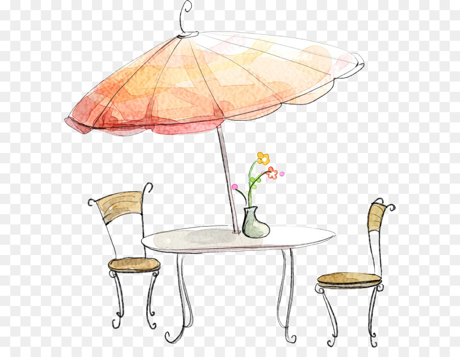 Table D'extérieur，Parapluie PNG