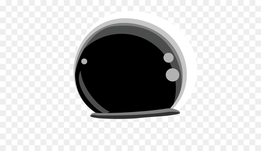 Casque D'astronaute，Noir PNG