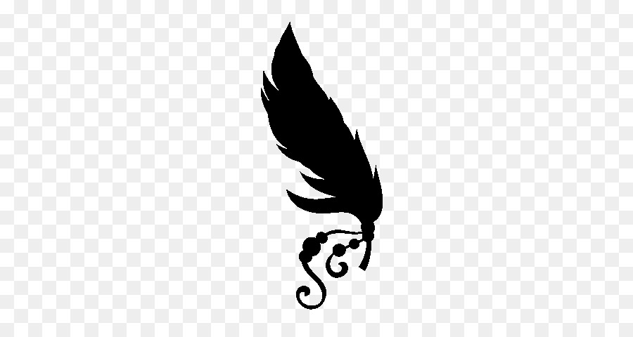 Plume，Noir PNG