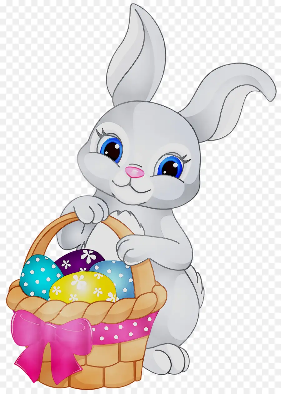 Lapin De Pâques，Panier PNG