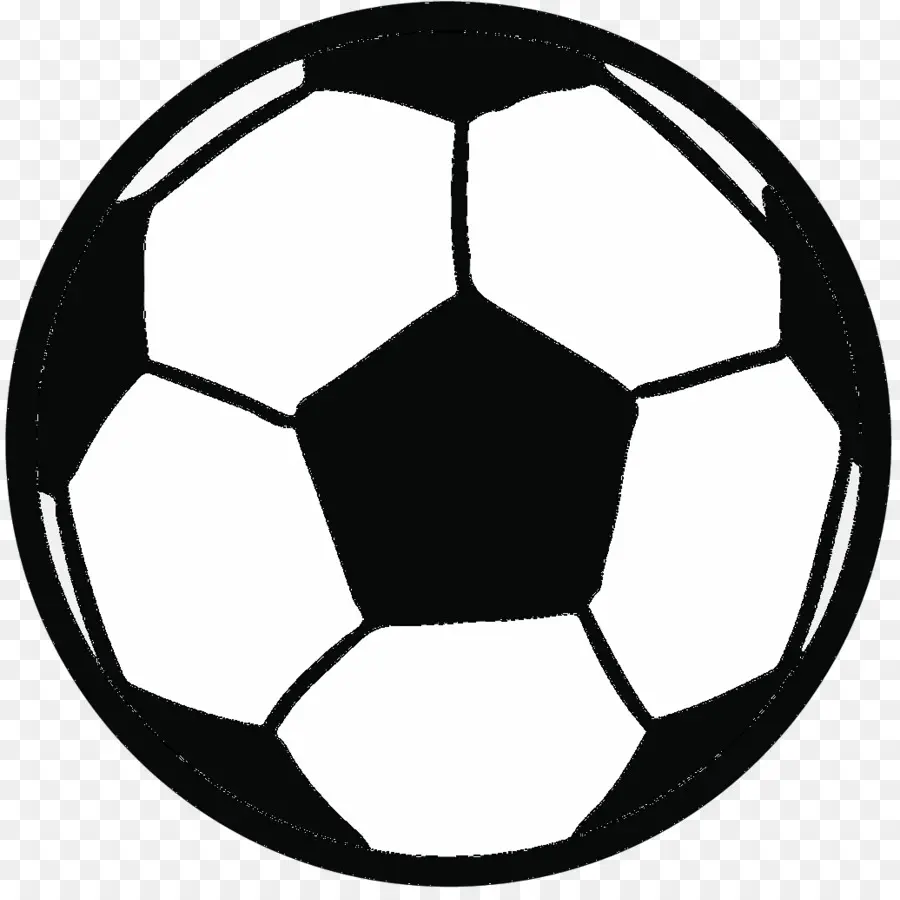 Ballon De Football，Noir Et Blanc PNG