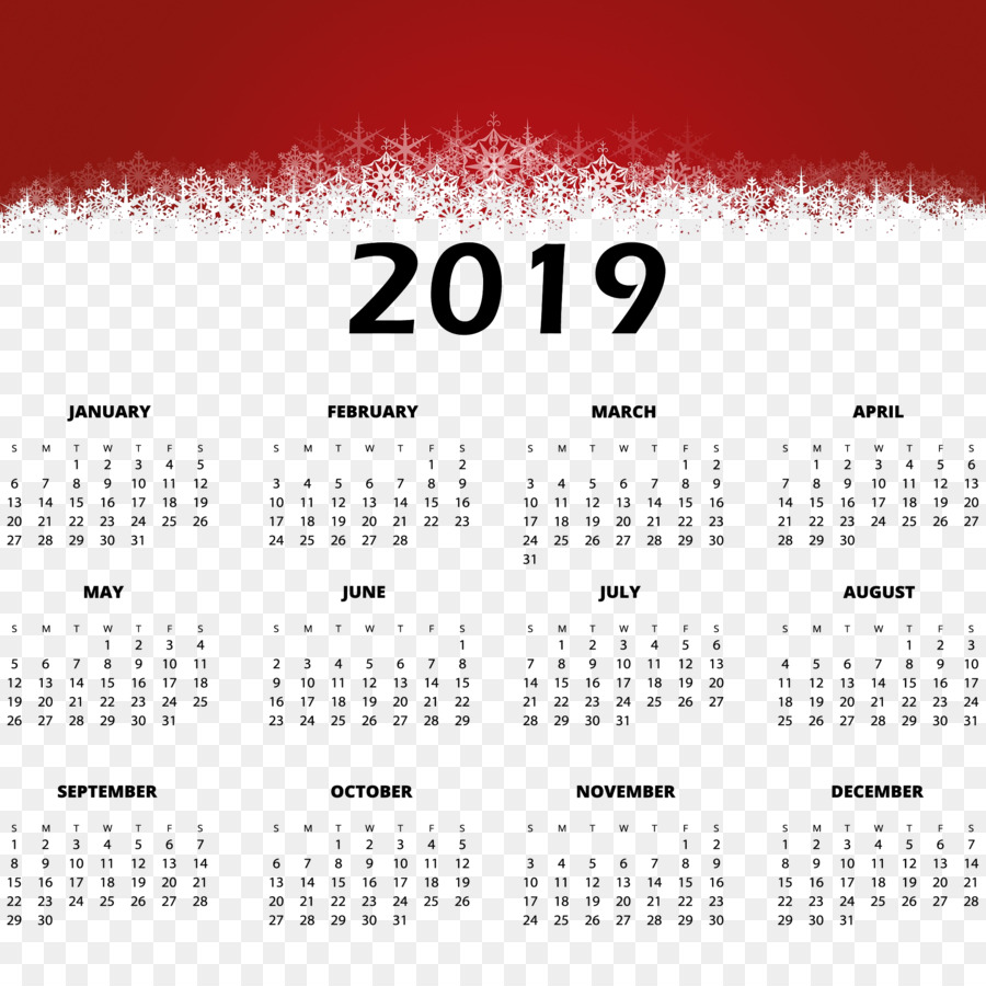 Calendrier，Nouvelle Année PNG