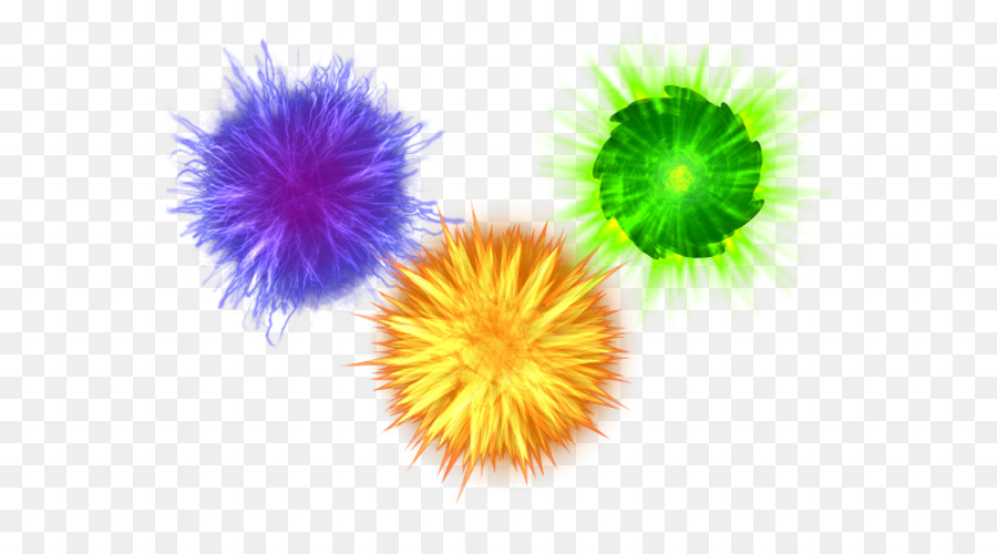 Boules Pelucheuses Colorées，Violet PNG