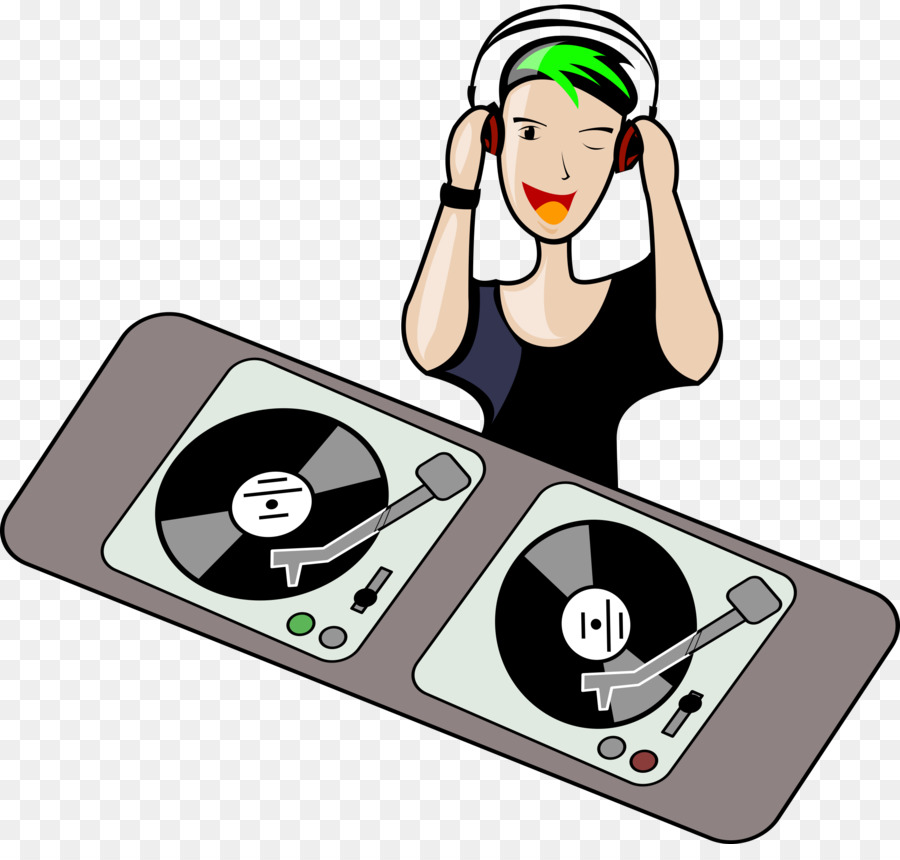 Disc Jockey，Dessin Animé PNG