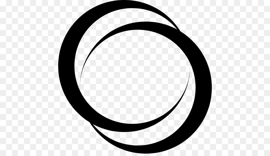 Cercle Noir Et Jaune，Rond PNG