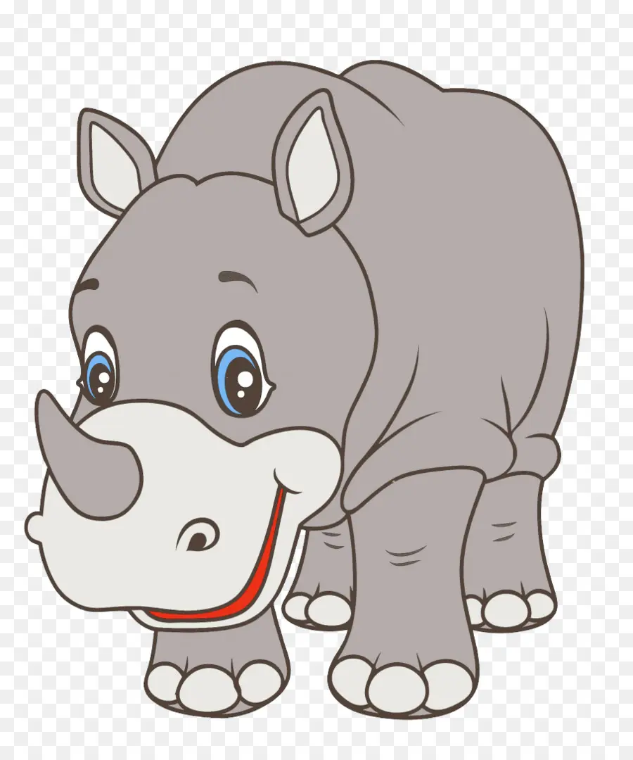 Rhinocéros，Dessin Animé PNG