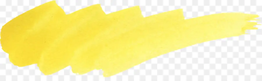 Coup De Pinceau Jaune，Peinture PNG