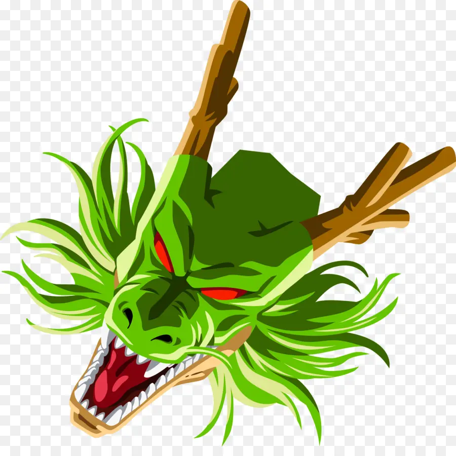 Dragon Vert，Tête PNG