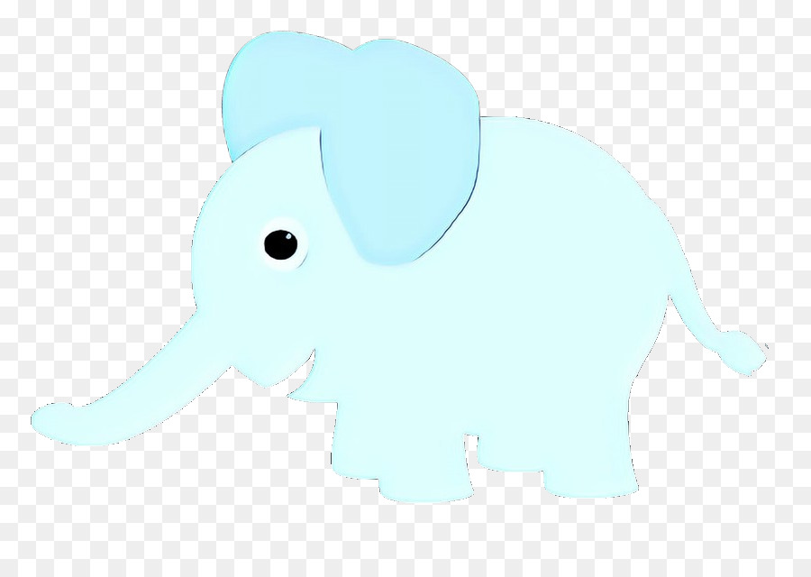 Dessin D'éléphant，Bleu PNG