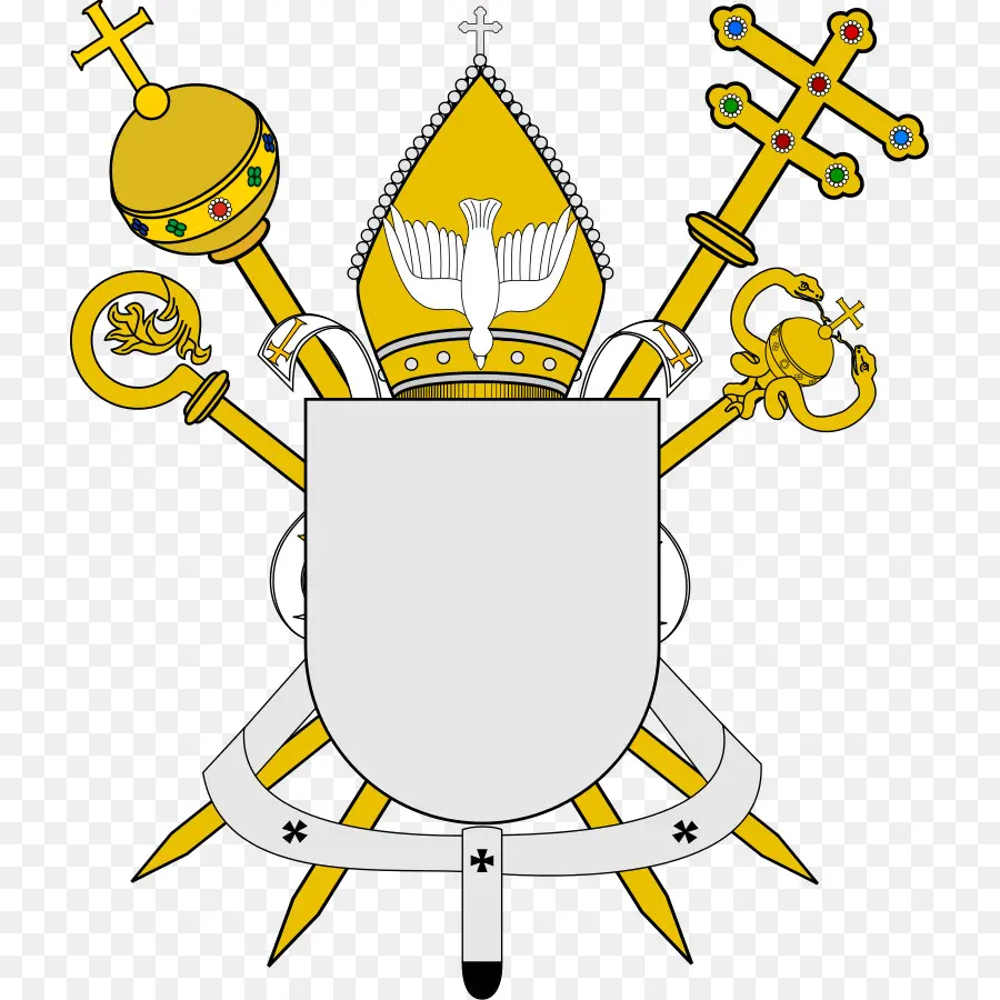 Insigne Papal，Croix PNG