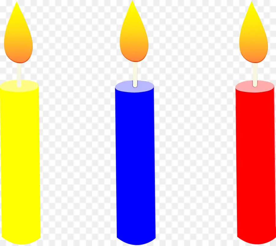 Bougies Colorées，Flamme PNG