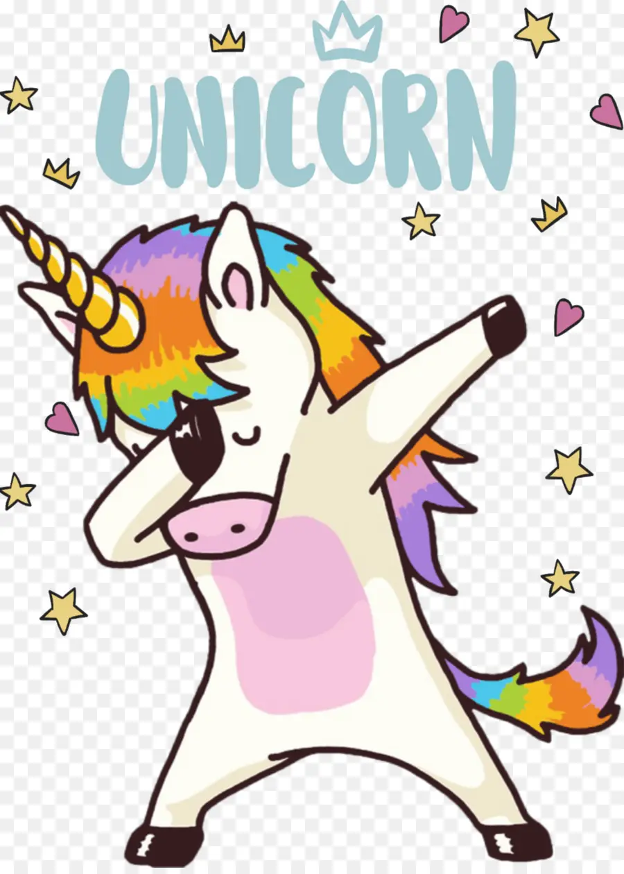 Licorne Tamponnante，Arc En Ciel PNG