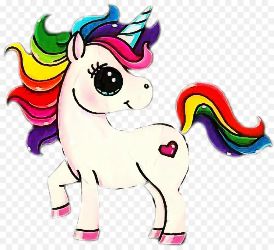 Licorne，Arc En Ciel PNG