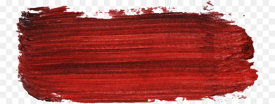 Coup De Pinceau Rouge，Peinture PNG