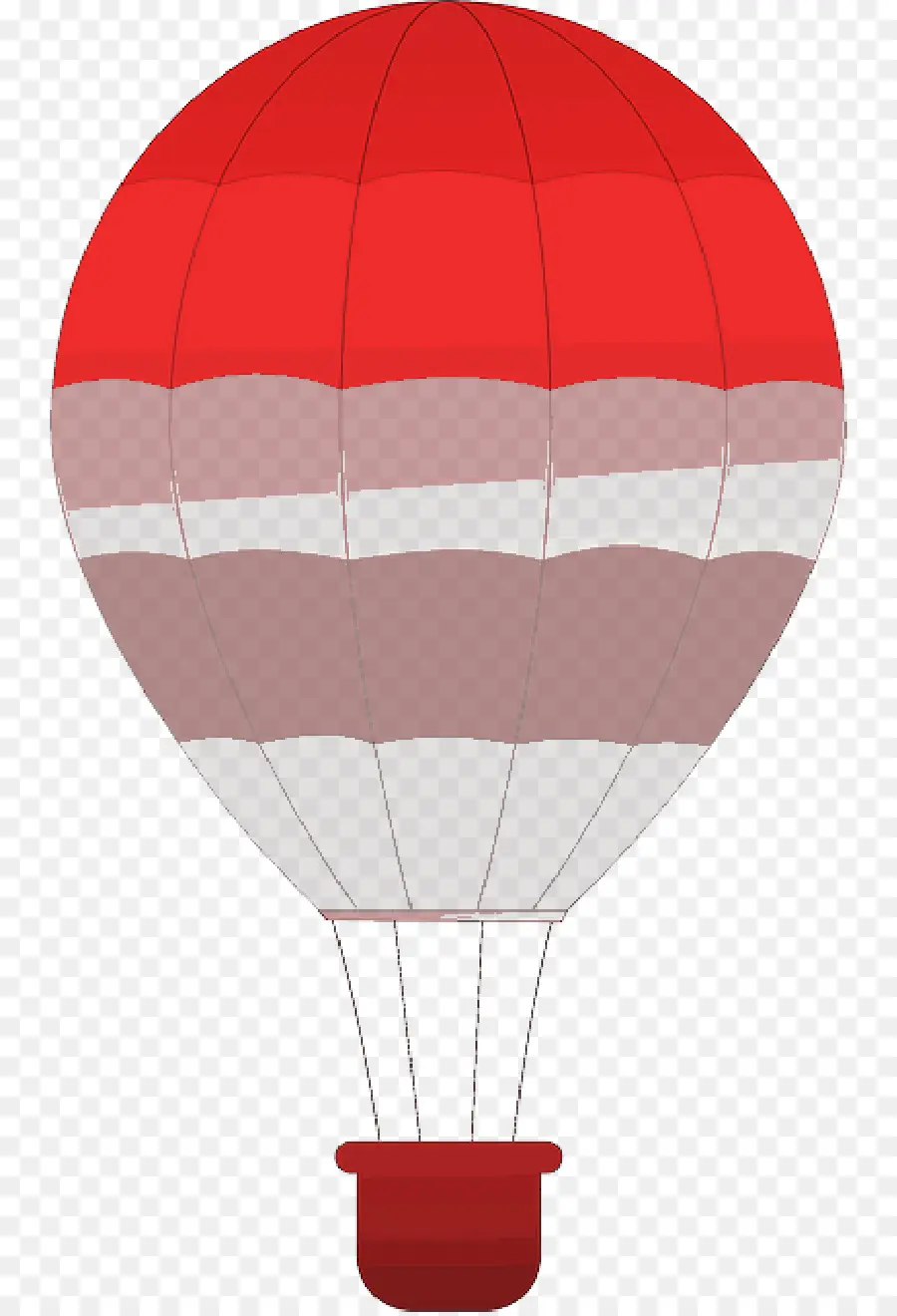 Montgolfière，Rouge PNG