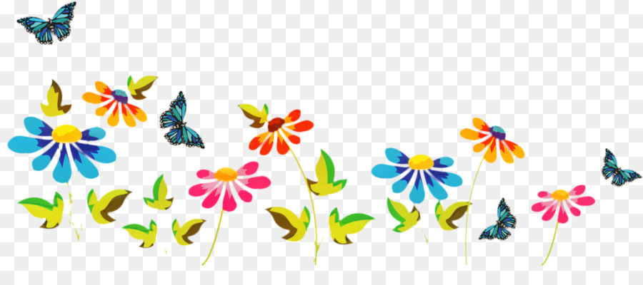 Fleurs Colorées，Jardin PNG