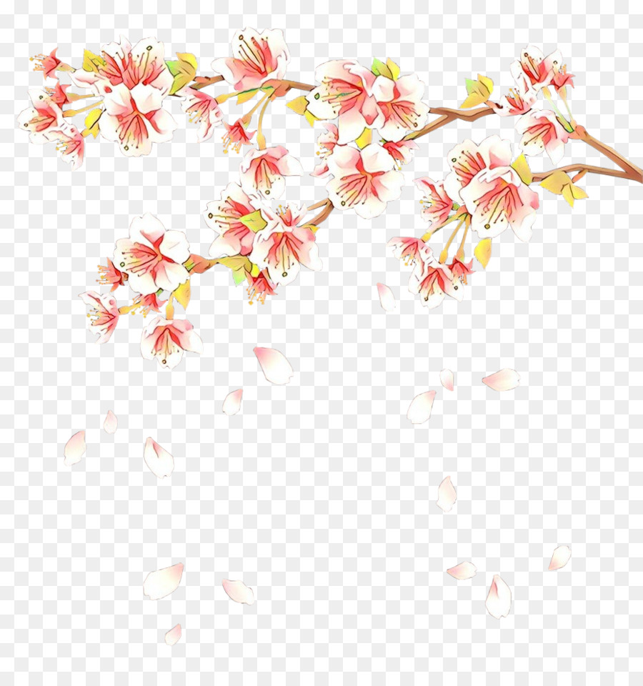 Fleurs Roses，Bifurquer PNG