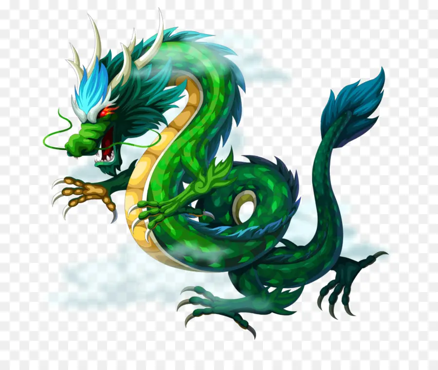 Quatre Symboles，Dragon D'azur PNG