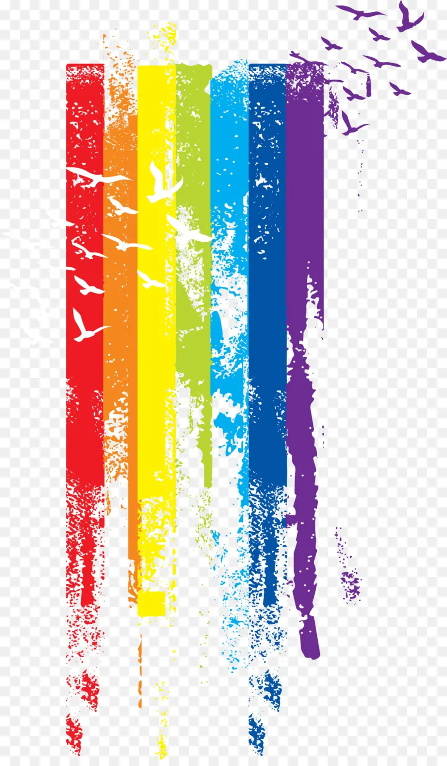 Rayures Colorées，Arc En Ciel PNG