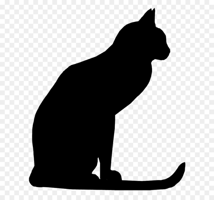 Chat Silhouette Chaton Png Chat Silhouette Chaton Transparentes Png Gratuit